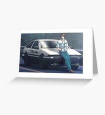 Initial D Greeting Card