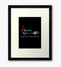 Delorean colors. Framed Print