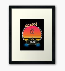 Roads? Delorean. Framed Print