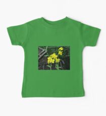 Yellow Mustard Green Flowers Baby Tee