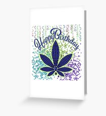 Happy Birthday, Birthstoned Tanzanite Greeting Card