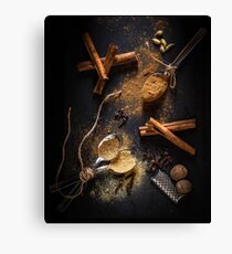 Pumpkin Spice Ingredients - Food Style Photography Canvas Print