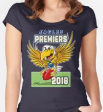 ORIGINAL Eagles Premiership Memorabilia 2018 Women's Fitted Scoop T-Shirt