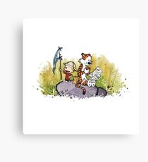 Exploring Calvin and Hobbes Canvas Print