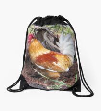 A Handsome Rooster Drawstring Bag