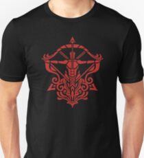 Zodiac Sign Sagitarius Red Unisex T-Shirt
