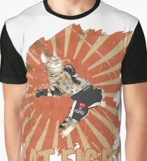 MMA Cat Fight Kitty Fighting Muay Thai Fighter Gift Graphic T-Shirt