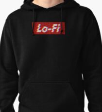 Supremed glitching Lo-Fi Pullover Hoodie