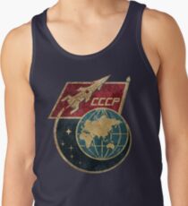 CCCP Flag Space Rocket Men's Tank Top