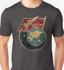 CCCP Flag Space Rocket Unisex T-Shirt