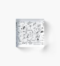 XXXTENTACION TAGS Acrylic Block
