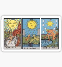 Sonnenmond-Stern-Tarot Sticker