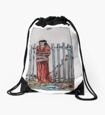Eight of Swords Tarot Drawstring Bag