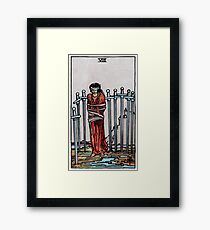 Eight of Swords Tarot Framed Print
