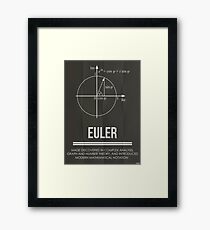 Lámina enmarcada EULER - Colección de matemáticos