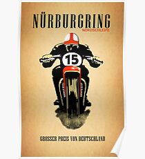 Vintage Nurburgring Nordschleife Poster