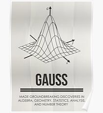 GAUSS - Mathematiker Sammlung Poster