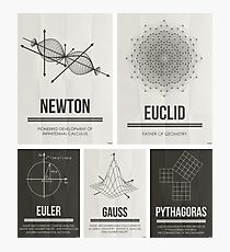 Mathematicians Mosiac Photographic Print