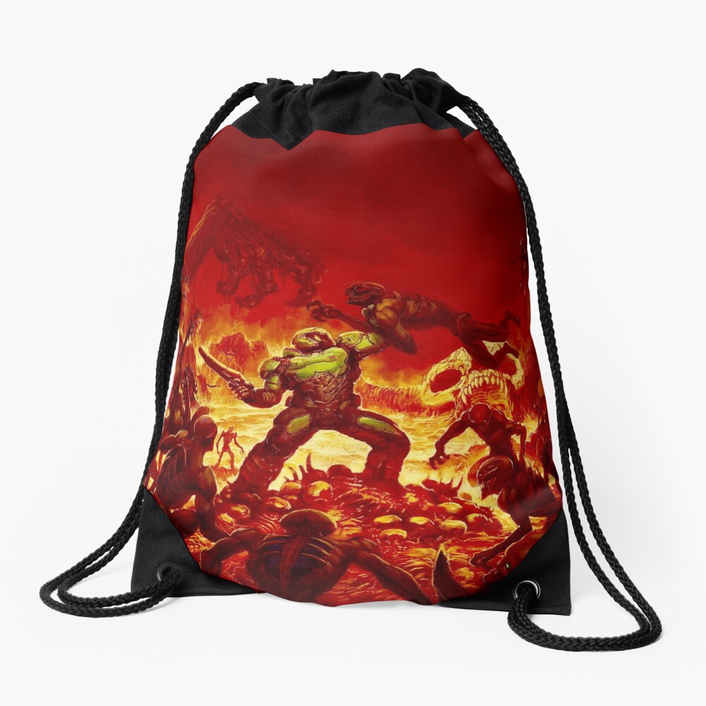DOOM (2016) Alternate cover Drawstring Bag