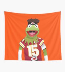 Kermit Mahomes Meme Wall Tapestry