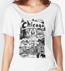 Chicago Illinois Windy City USA Women's Relaxed Fit T-Shirt
