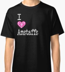 I Heart Amstaffs | Love American Staffordshire Terriers - Dog Breed Classic T-Shirt