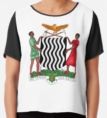 Sambia Wappen Chiffontop