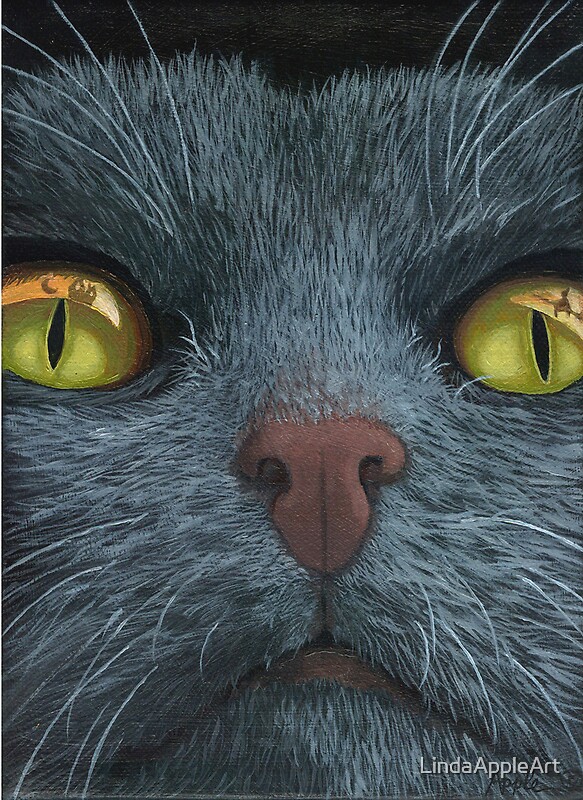 Download "Cat Visions - cat portrait oil painting " by ...