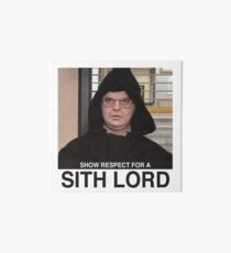 Dwight Schrute - Sith Lord Art Board