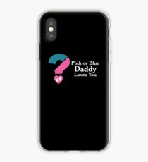 Gender Reveal Party Gift Daddy New Baby Boy Girl iPhone Case
