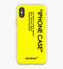 Off White Yellow Skin iPhone Case