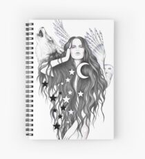 Moon Witch Spiral Notebook