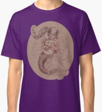 Mermaid avec son animal de compagnie Merbunny T-shirt classique