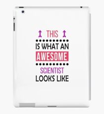 Scientist Awesome Looks Birthday Christmas Funny iPad Case/Skin