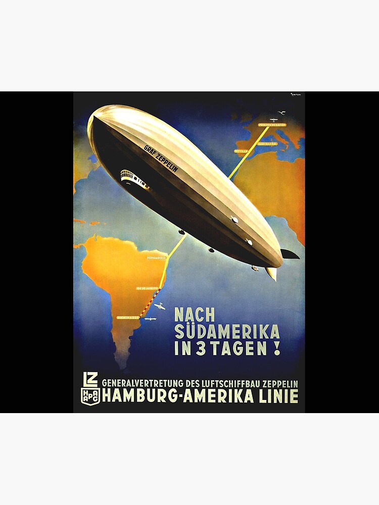 Graf Zeppelin to South America,1937 by edsimoneit