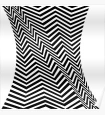 Bridget Riley Op-art zig-zag Poster