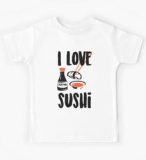 Ich liebe Sushi Kinder T-Shirt