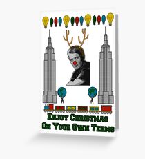 Ayn Rand Christmas Sweater Greeting Card