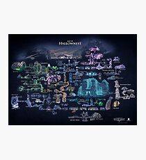Hollow Knight | Painted Map of Hollownest Photographic Print