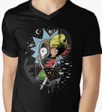 Camiseta para hombre de cuello en v Rick Polarity