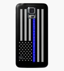 DIE BLAUE BLAUE LINIE SIND DIE FRIEDENSGERÄTE Hülle & Klebefolie für Samsung Galaxy