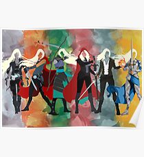 Throne of Glass Series Watercolor Poster