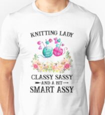 005 - KNITTING LADY Unisex T-Shirt