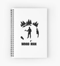 Wood Man Spiral Notebook