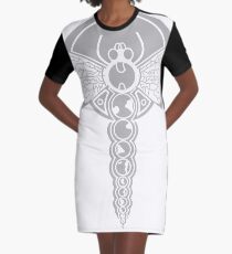 Dragonfly of Dreams Shadow Graphic T-Shirt Dress