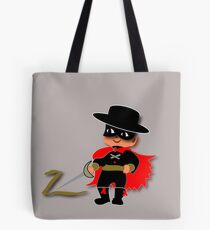 Retro Kid Billy features the legendary Zorro Tote Bag