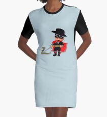 Retro Kid Billy features the legendary Zorro Graphic T-Shirt Dress