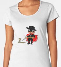 Retro Kid Billy features the legendary Zorro Women's Premium T-Shirt