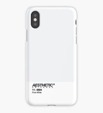 AESTHETIC UNIVERSE PURE WHITE DESIGN iPhone Case/Skin