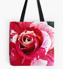 Red Pink Rose Flecked Tote Bag
